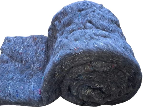 textile recycling cotton batt, upholstery cushion padding