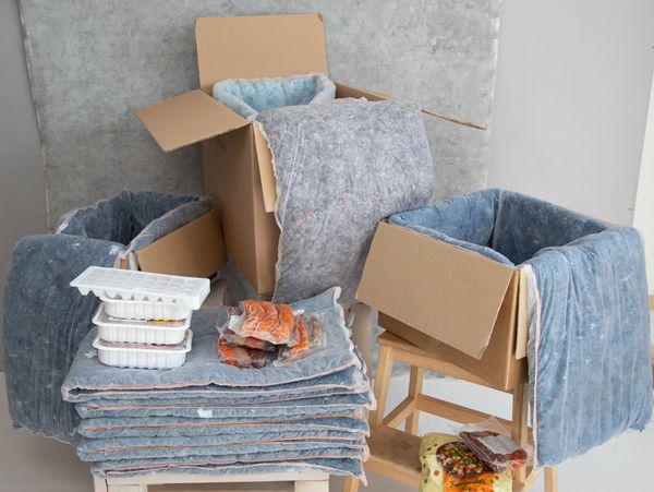 box insulation lining wool puffin packaging