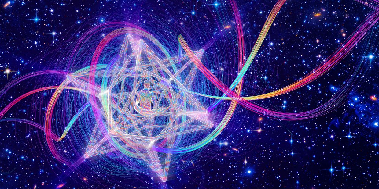 Merkaba spinning through space