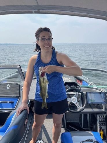 Houghton Lake walleye, early summer