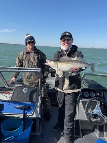 March fishing on the Detroit River