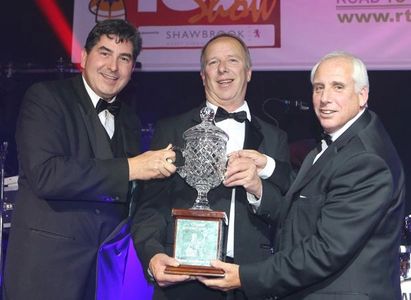 Jon receiving his life time achievement award at the Tow show 2013.