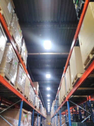 warehouse high bay  led light fixture installation 347 volts 