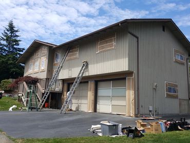 Masking And Prepping For An Exterior Paint Job Tacoma, WA