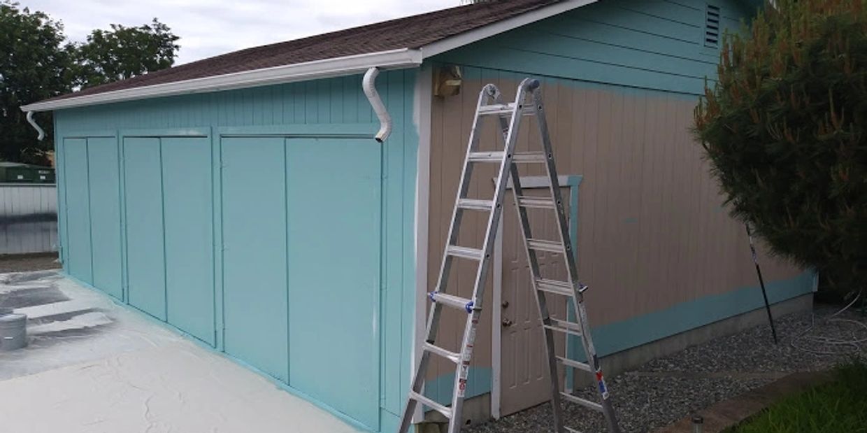 Exterior Garage Painting: Gig Harbor, WA