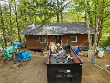 Northbound Roofing - Cottage bunkie being reshingled
