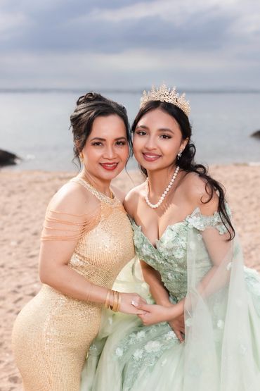 Mother & Daughter sharing this exciting moment as she turns 16 which has great meaning to her family.