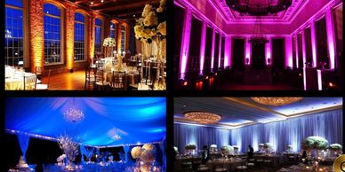 the transformative power of professional lighting and production for various event spaces.