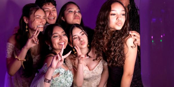 A photo, showcasing the fun and excitement our digital photo booth services bring to an event.