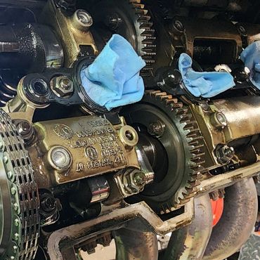 Complete motorcycle engine service