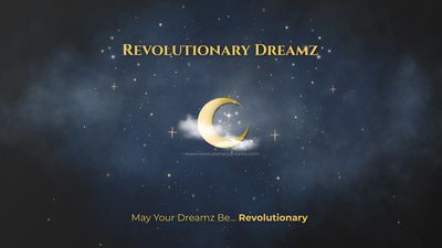 Golden crescent moon against a starry night sky with inspirational text.