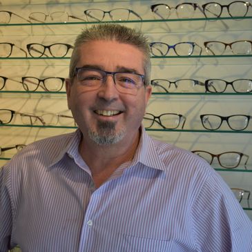 Carl Soares, owner of Pleasant Vision Center and registered optician.