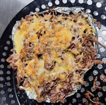 Brisket loaded potatoes