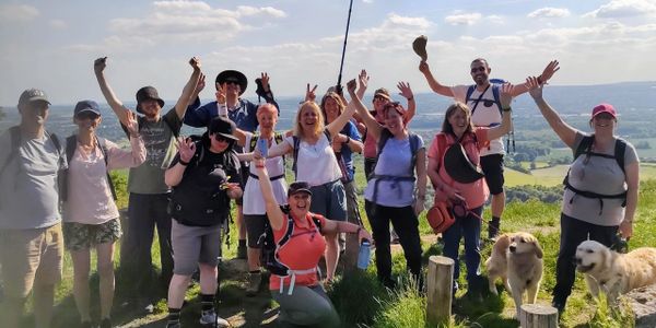 Meet some of our members celebrating after the first day of the Neolithic trail walking weekend 2021
