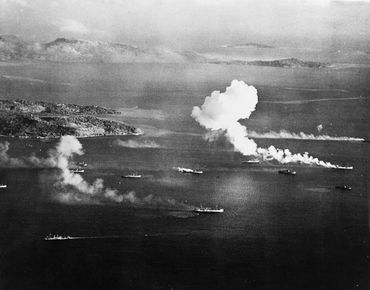 Operation Hailstone Americans bombing Truk Feb 17-18, 1944