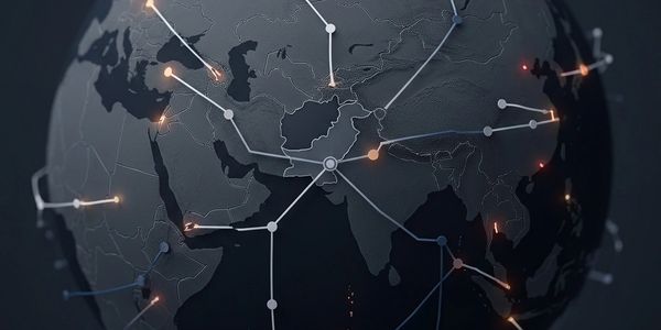Fragmented digital network showing legal and operational challenges for IT professionals