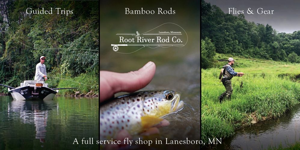 Full Service Fly Shop Lanesboro Minnesota Fly Fishing Driftless Root River Guided Trips Bamboo Rod