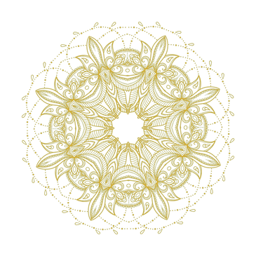 Gold lotus flower mandala