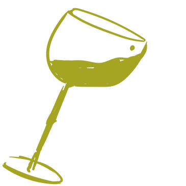 Glas mit Wein gezeichnet