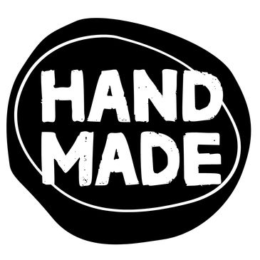 a black and white graphic with a blob type black circle and a line drawn white oval and the words Ha