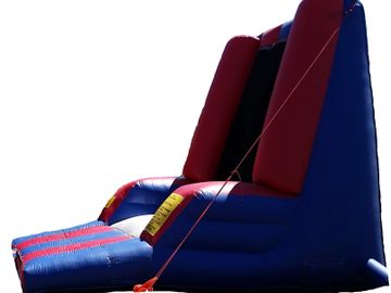 Velcro wall, provided is many different sizes of jumpsuits to allow fun for all!