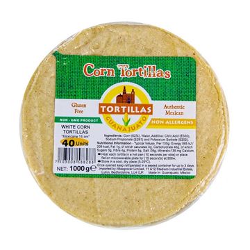 1000g clear packet of authentic Mexican Corn Tortillas.