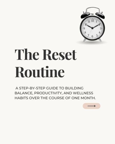 Guide to building balance, productivity, and wellness habits in a month.
