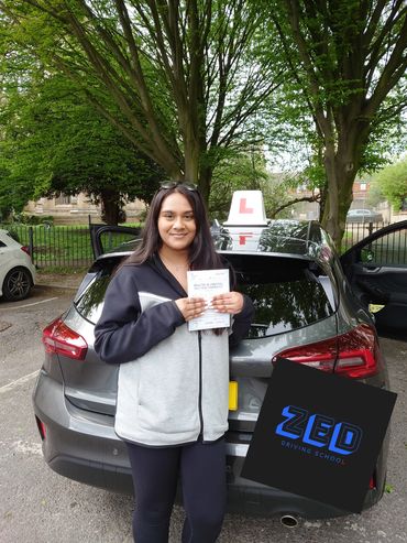 Aarushi passed today at Wood Green test centre with only 1 driving fault