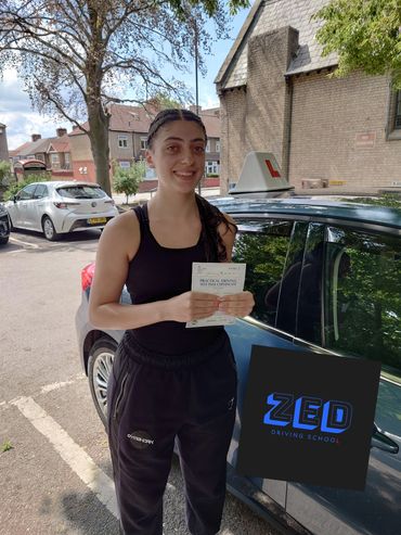 Ebru passed 1st time at Wood Green test centre