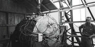 Trinity test of the first atomic bomb