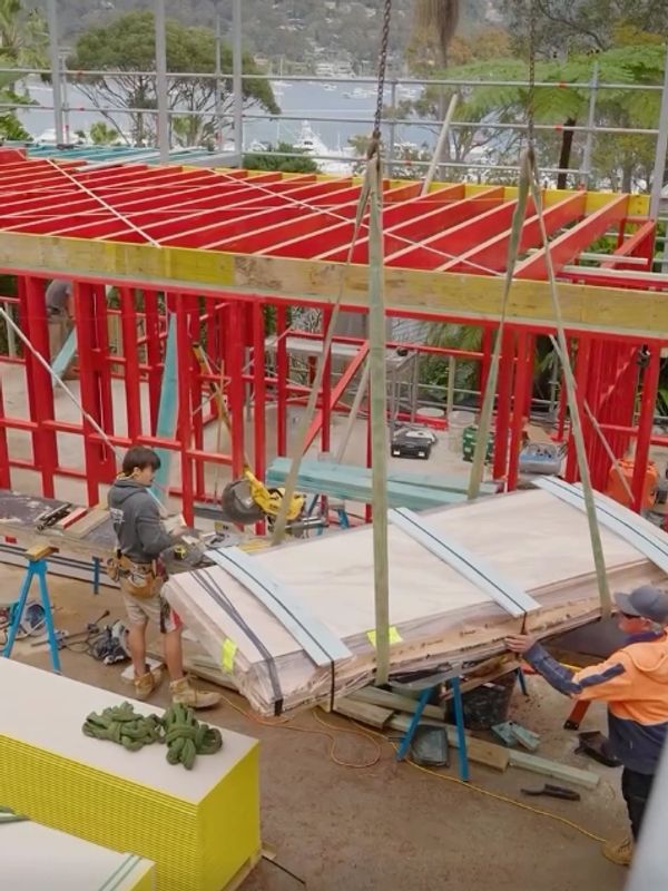 Framing going up on Newport new build