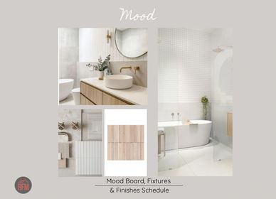 Narraweena bathroom design with free standing baths and contemporary finishes