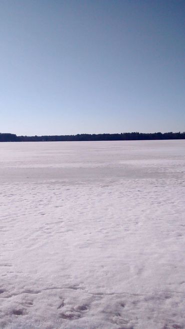 Snow on Devil's Lake Wisconsin