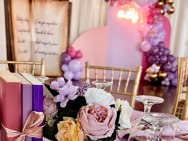 Baby Showers up to 120 guests. DIY available or all-inclusive theme decor.