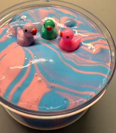 CUSTOM SLEIGH SLIME:
COTTON CANDY QUACKS
