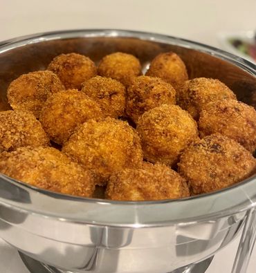 Deviled Pig Namesake Deviled Pigs - Award winning pulled pork panko crusted and deep fried