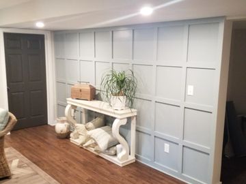 This is a finished picture  of an accent wall  we added  in the front room. 