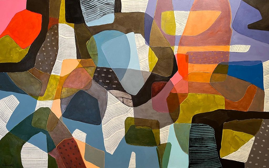 Roll the Dice: 30"x48", acrylic on 1.5" gallery canvas