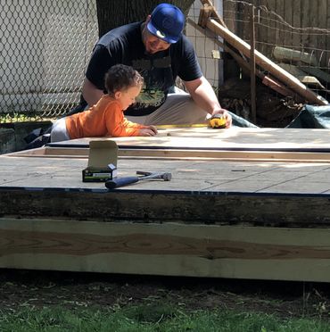 Family working together