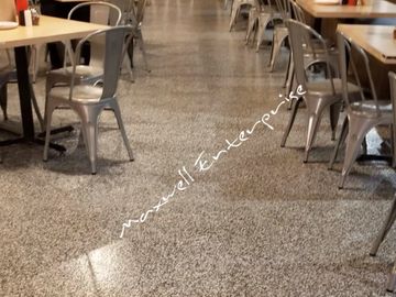 Restaurant in Midwest City, Ok - Decorative Concrete - Custom Flake Epoxy flooring
