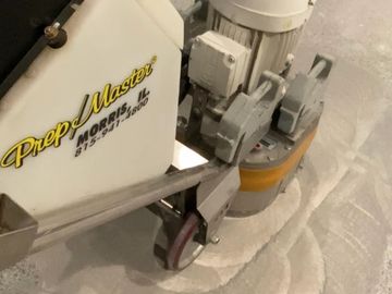 Concrete floor grinding, floor prepping