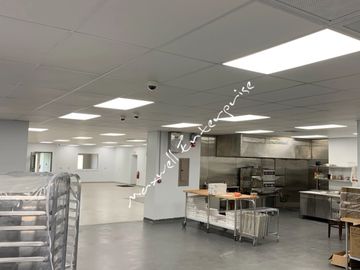 Training Kitchen in Stillwater, Ok - Decorative Concrete - double broadcast quartz epoxy flooring