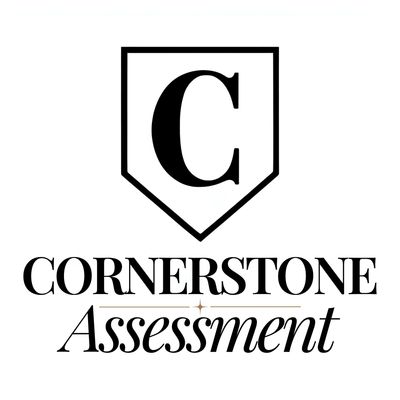 Logo with large 'C' and text 'Cornerstone Assessment'.