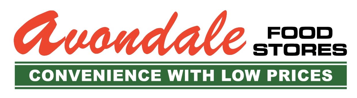 Avondale Food Stores logo with a low prices slogan.
