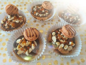 the Million cake, one of my creations... a mi-cuit shortcake topped with a homemade Guérande salted