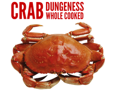 Dungeness whole cooked crab wild product of USA nautilus seafood j Deluca fish co pafco Sunnyvale sf