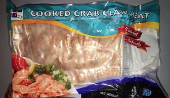 Crab claw meat cooked retail pack nautilus seafood j Deluca seafood co pafco seafood frozen h&t frz