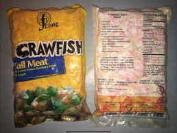 Seafood castle, PAFCO, h&t, Sunnyvale seafood corp, j Deluca fish co, crawfish Tail meat cooked squi