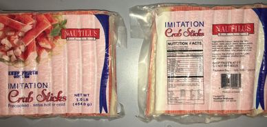 IMITATION CRAB STICK, SEAFOOD, NAUTILUS SEAFOOD, DEL MAR, CHANNEL SEAFOODS, CRAB, POLLOCK, ASIAN NY