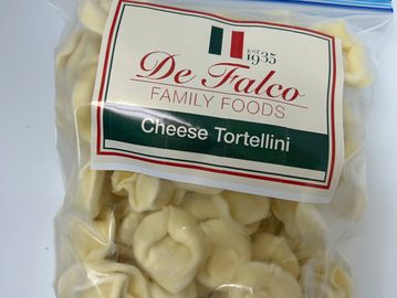 package of flash frozen cheese tortellini pasta